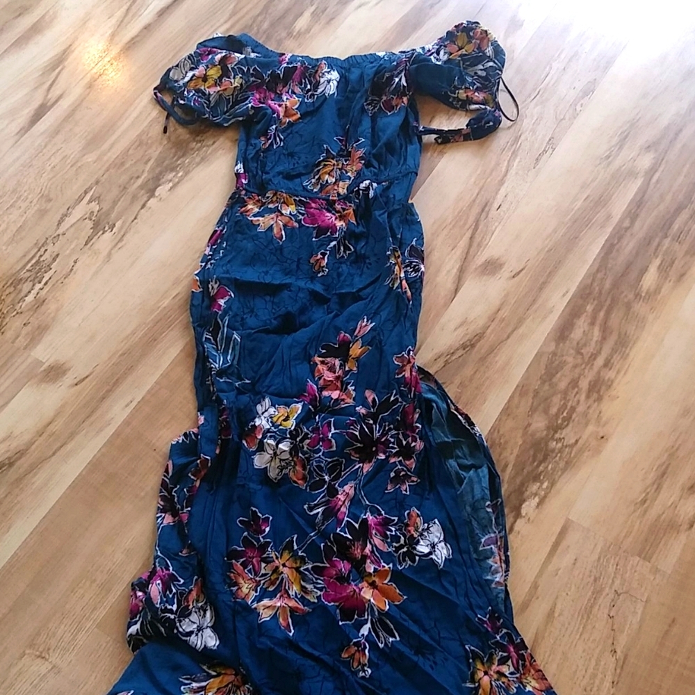 Floral off shoulder dress